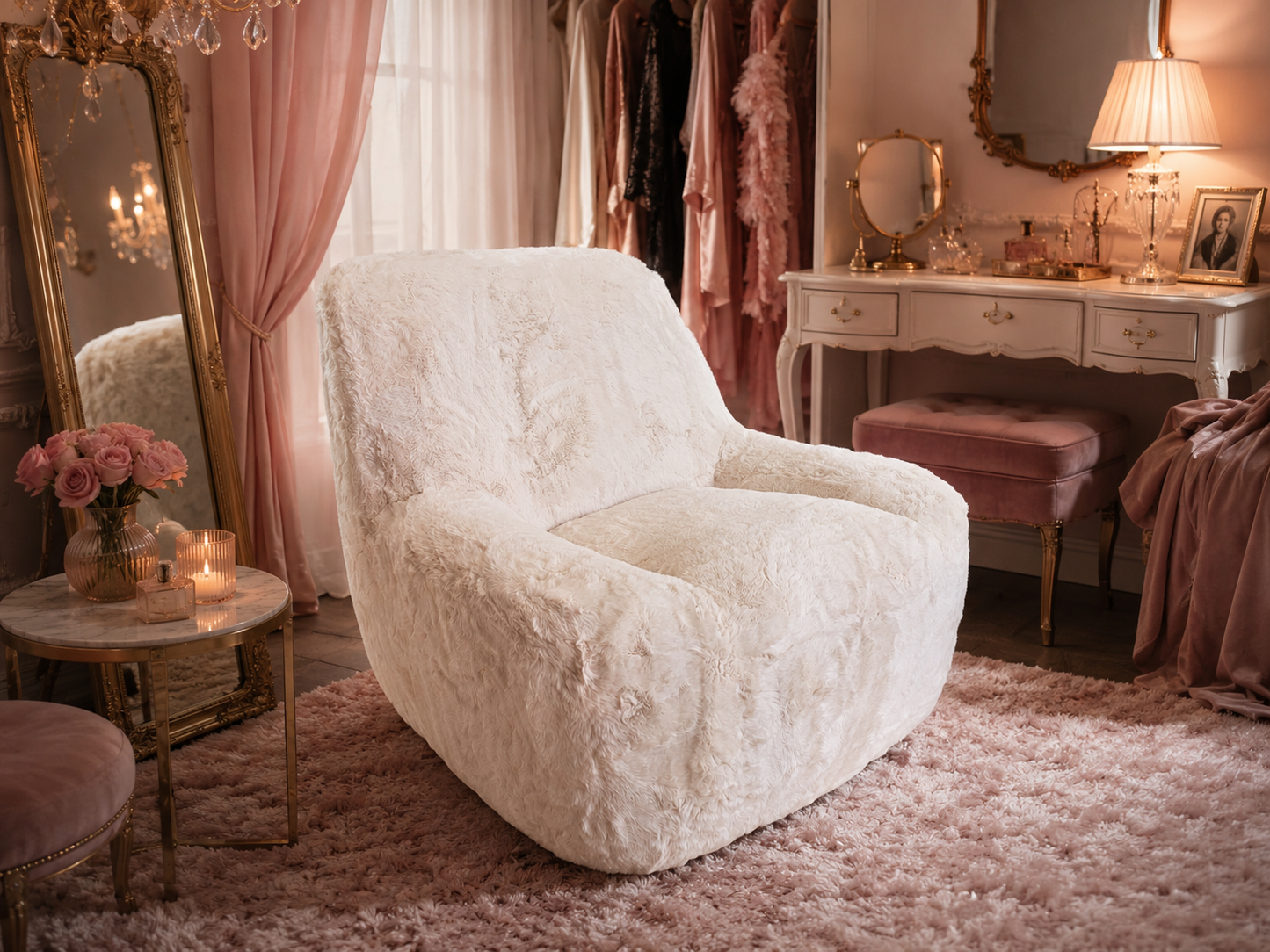 Dome Swivel Chair – Fabric